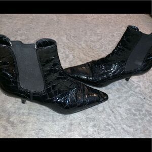 Vintage Michel Perry Patent Leather Booties